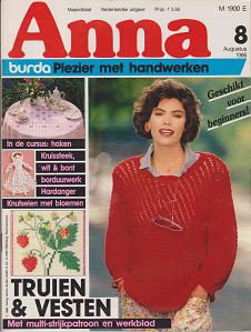 Anna-Burda Maandblad 1986 Nr. 8 Augustus